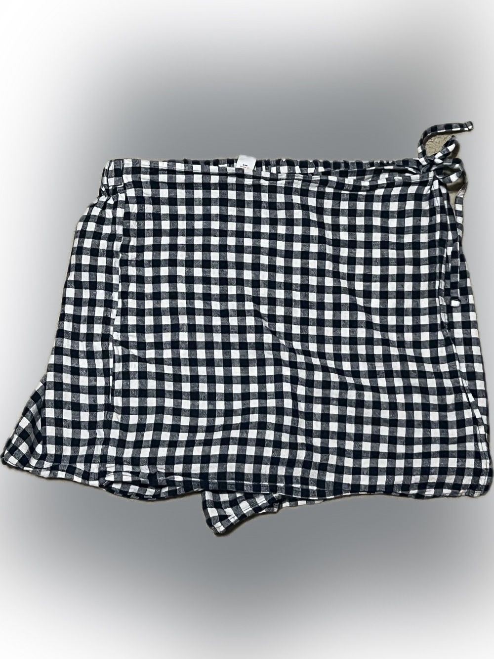 Navy Gingham Skort
